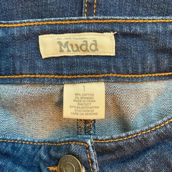 Vintage Y2K Mudd jeans denim skirt with button front size 1 - Picture 4 of 4